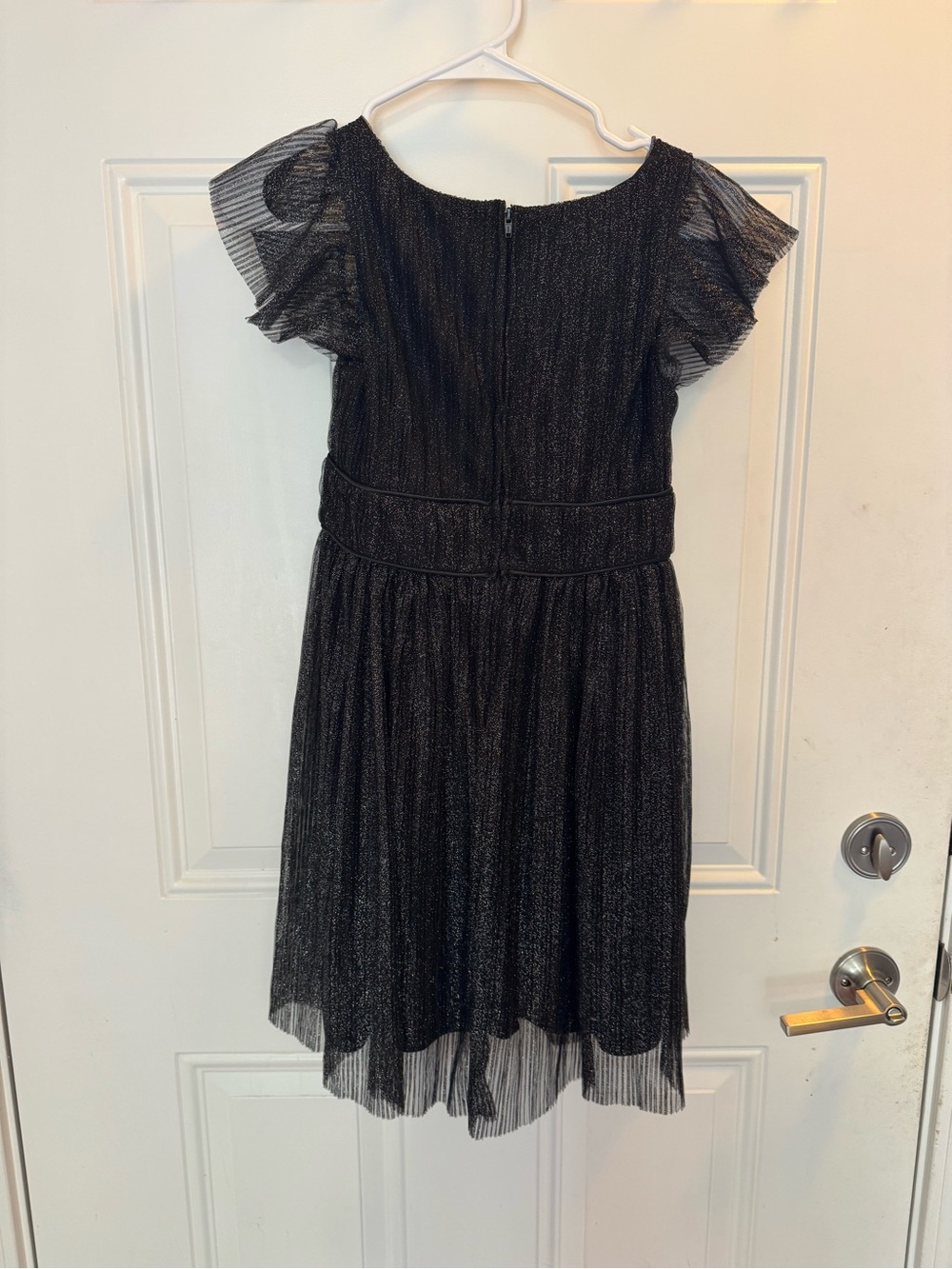 Biscotti Black Shimmer A-Line Dress for Girls